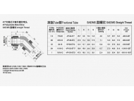 45°可调卡套外螺纹弯头